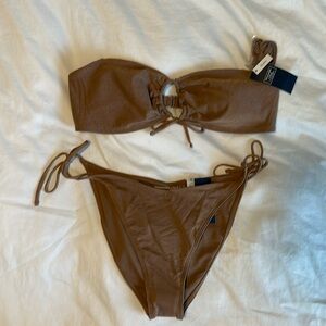 Tan Bandeau Bikini
